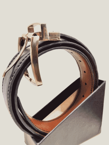 کمربند چرم گاوی دورو